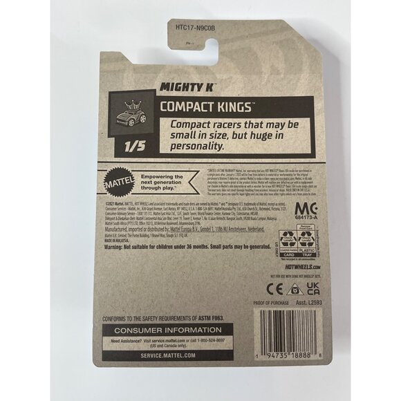 Hot Wheels Mighty K 2024 Blue Truck – Compact Kings 21/250 Diecast - Picture 2 of 7